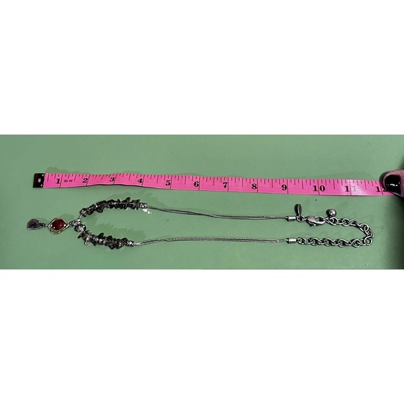 Vintage Chico's Quartz Carnelian adjustable necklace - Picture 4 of 4